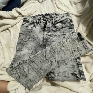 Gray Distressed Jeans